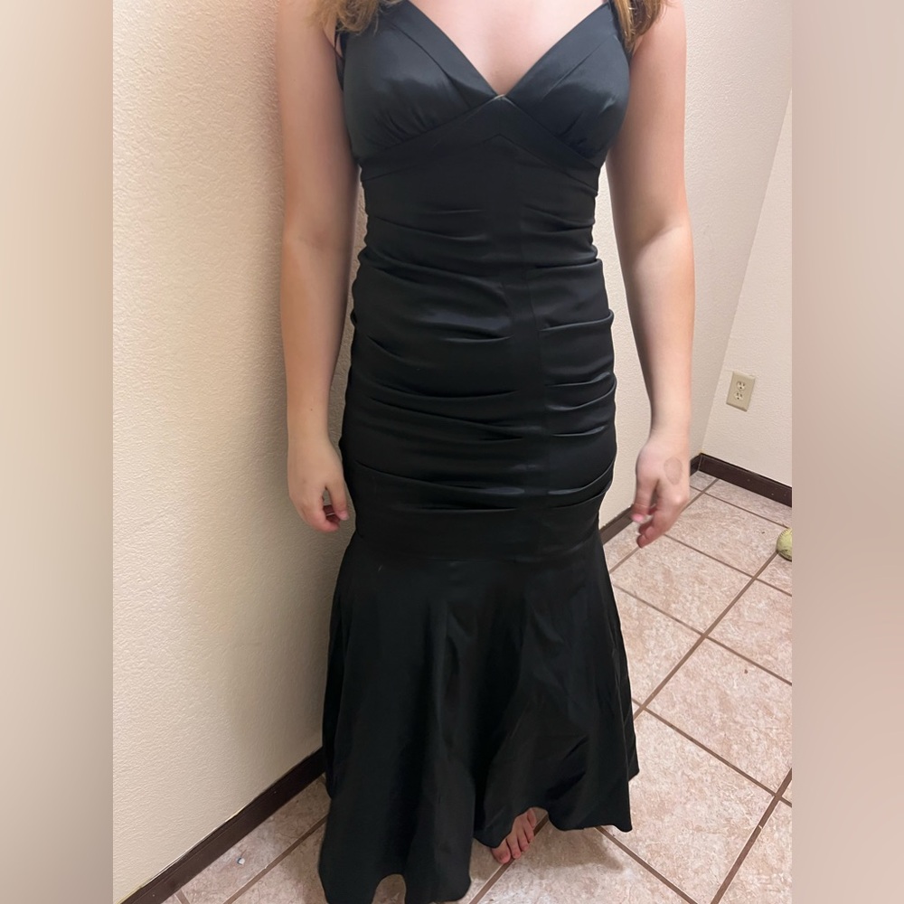 Xscape Size 2 Black Mermaid Style Prom Dress